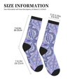 thumbnail image 3 of Athletic Socks Holographic Iridescent Color Wrinkled Foil Sport Running Calf Socks Crew Socks for Men Women, 3 of 7
