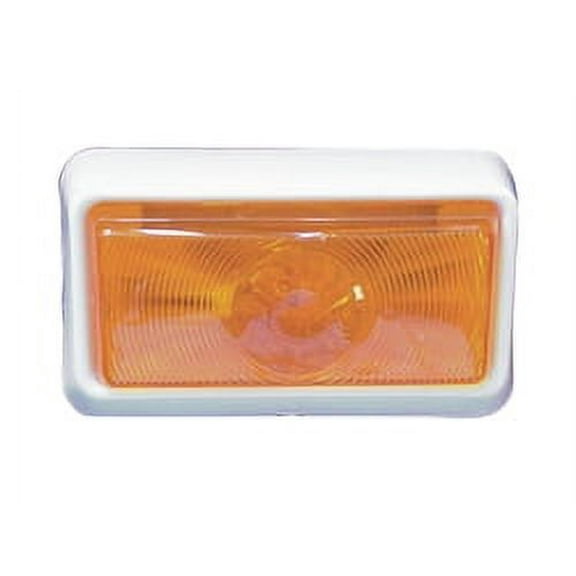 RV Command Classic White Porch Light with Switch