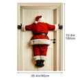 thumbnail image 3 of Hometravel Funny Santa Door Banner, Humorous Backside Design Christmas Entrance Decor, Novelty Hanging Sign for Front Door, Porch, Indoor Wall, Holiday Party Atmosphere, 3 of 5