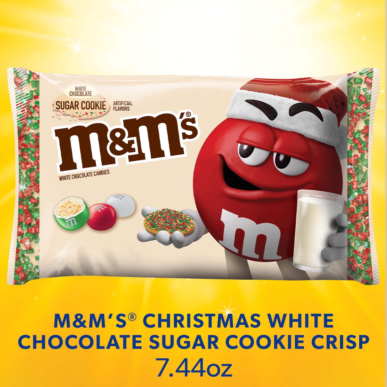 M&M'S Christmas White Chocolate Sugar Cookie Candy - image 2 of 10