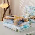 thumbnail image 5 of Erosebridal Coastal Animal Zipper Twin Comforter Sets with Fitted Sheet and 2 Pillowcases, Ocean Starfish Seashell Zipper Bedding Set, Gray Reversible, 5 of 7