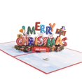 thumbnail image 4 of DEBGFS 3D Christmas Greeting Card With Envelopes And Writing Cards Colorful Pop Up Merry Christmas Cards,h02, 4 of 5