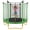 green, variant on 【SAYGOGO】 5.5ft Kids Trampoline with 360° Safety Enclosure Net, U-Shaped Steel Legs, 30 Springs, Full Foam Padding, Rust Resistant, 4 Colors for Indoor Outdoor Use