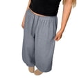 thumbnail image 6 of Baggy Wide Leg Sweatpants Women Lightweight Low Rise Sweatpants with Pockets Spring Comfy Yoga Pants Cotton Joggers Gray XL, 6 of 7