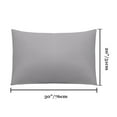 thumbnail image 6 of PiccoCasa Microfiber Pillowcases Set of 2 Pillowcases Queen Grey 20"x30", 6 of 7