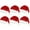 6Pcs, variant on Adults Christmas Santa Claus Hat,Unisex Classic Holiday Christmas Hat Headwear Accessories,Red Knitted Beanie Xmas Hats
