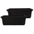 thumbnail image 1 of The HC Companies Venetian Window Planter Box w/Drain Plug - Long Planter Box for Windowsills, Balconies & More - Plastic Rectangular Outdoo, 1 of 8