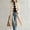 Beige, variant on Women Stand Collar Long Duffle Coat Toggle Button Closure Long Sleeve Loose Elegant Cold‑Weather Outer Coat With Pockets Blue S