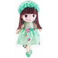 thumbnail image 2 of Muñeco de peluche de niña de flores suave de peluche Kawaii, regalo para niñas, 18 pulgadas (verde) -Verde- Sailing  Electrónica, 2 of 3