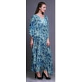 thumbnail image 3 of Bimba Tie-Dye Womens Long Beach Kaftan Beachwear Bikini Coverup Maxi Dress-S-L, 3 of 5