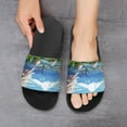 thumbnail image 6 of GZHJMY Stylish Slides for Women Men, Cartoon Japan Mount Fuji In The Afternoon Soft Flexible Slip-on Sandals Slippers, 6 of 7
