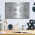 thumbnail image 6 of Luxe Metal Art 'Dress Form Blueprint Patent White' Acrylic Glass Wall Art, 16"x12", 6 of 9