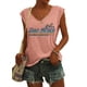 thumbnail image 1 of Camiseta sin mangas Woxlica Gulf of Mexico para mujer rosa talla M, 1 of 1