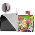 thumbnail image 6 of Tulips Daffodils Daisy Florals Magnetic Mailbox Cover,Mailbox Wraps Post Letter Box Cover Outdoor Home Garden Decor Standard Size 21x18 in, 6 of 7