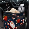thumbnail image 6 of Santa Claus Foldable Car Trash Can with Lid, Leak-Proof Mini Trash Can, Hanging Storage Bag for Car, 6 of 6