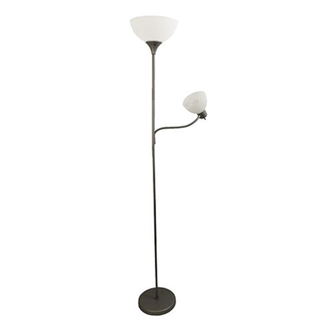 Floor Lamp with Reading Light Silver Walmart Canada