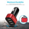thumbnail image 4 of USB Car Charger 30W 5.5A 3 USB Port Cigarette Lighter Charger Adapter, 4 of 5