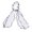 White, variant on Chiffon Scrunchie, Tails Hair Ties Mauve Hair Ribbons Scrunchie for Girls