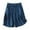 Blue-03, variant on REALiKUN Bermuda Shorts for Women Knee Length Cotton Linen Elastic Waist Shorts Butterfly Solid Lightweight Bermuda Shorts