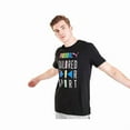 thumbnail image 2 of Puma Text Logo-Graphic Mens Active Shirts & Tees Size S, Color: Black/Multi, 2 of 2