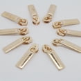 thumbnail image 3 of 10 Pieces Gold Plated Fix Zip Puller/Zipper Pull Sliders Head Repair Instant Removable Replacement 7x25mm, 3 of 7