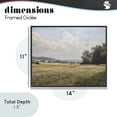 thumbnail image 4 of Stupell Industries Traditional Summer Landscape Cloudy Meadow Black Framed Giclee Art, 14 x 11, by Franklyn Gregory, 4 of 8