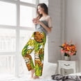 thumbnail image 4 of Uemuo Tropical Summer Fruit Pattern Women's Wide Leg Palazzo Lounge Pants with Pockets Light Weight Loose Comfy Casual Pajama Pants-X-Large, 4 of 9