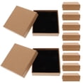 thumbnail image 2 of Caja de papel kraft vintage para joyería, 10 unidades, para regalo, 2 of 7