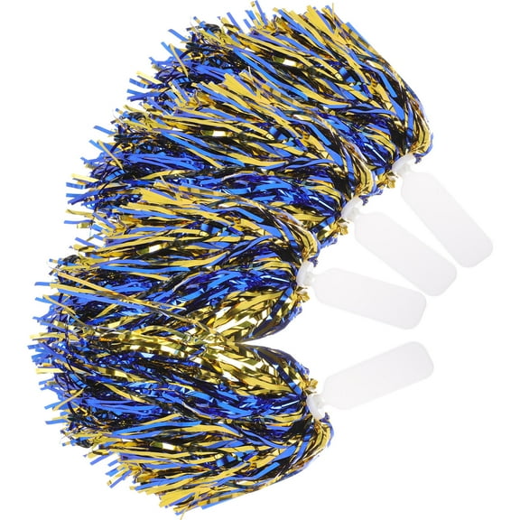 SWETRACE Cheerleader Handheld Products Cheerleading Pompoms Metal for Team Sports Games 6Pcs
