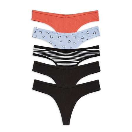 

No Boundaries 5 pack Cotton Thong