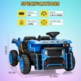 thumbnail image 2 of AOILE 24V 2-Seater Ride-On Dump Truck – Remote Controlled Electric Construction Vehicle with Dump Bed, Shovel, 2WD/4WD, Bluetooth & LED Lights, 2 of 6