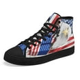 thumbnail image 6 of American Bald Eagle High Top Canvas Shoes Sneakers Black Size 9.5, 6 of 7
