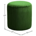 thumbnail image 3 of Meridian Furniture Roy Green Ottoman/Stool, 3 of 7
