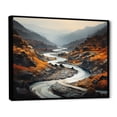 thumbnail image 2 of Designart "Endless Journey Along the Meandering River I" Landscapes Floater Framed Canvas Print, 2 of 7