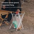 thumbnail image 3 of Foldable Plastic Garbage Bag Rack Outdoor Camping Garbage Metal Rack, 3 of 5