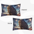 thumbnail image 2 of Daiia Night Sky Bald Eagle Bedding Waterproof Pillow Protector Zippered Queen – Bed Bug Proof Pillow Encasement-14"x20", 2 of 6