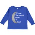 thumbnail image 3 of Inktastic I Love You to the Moon & Back. Boys or Girls Long Sleeve Toddler T-Shirt, 3 of 5