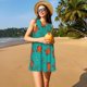 thumbnail image 3 of Fotbe Colorful Crab Vestido de Verano sin Mangas para Mujer – Vestido Midi Línea A, Estilo Camiseta Floral, Vestido Playero Casual y Fluido, 3 of 7
