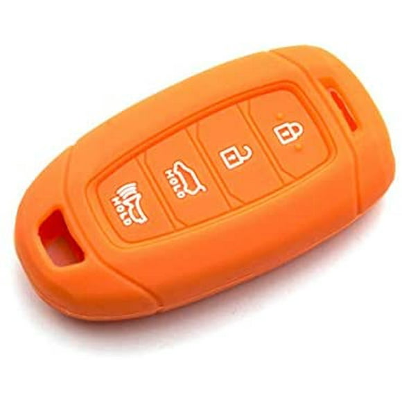 LIGHTKOREA 4 Bouton Silicone fob Télécommande Smart Étui Protecteur Accessoires Compatibles avec Hyundai 2018 2019