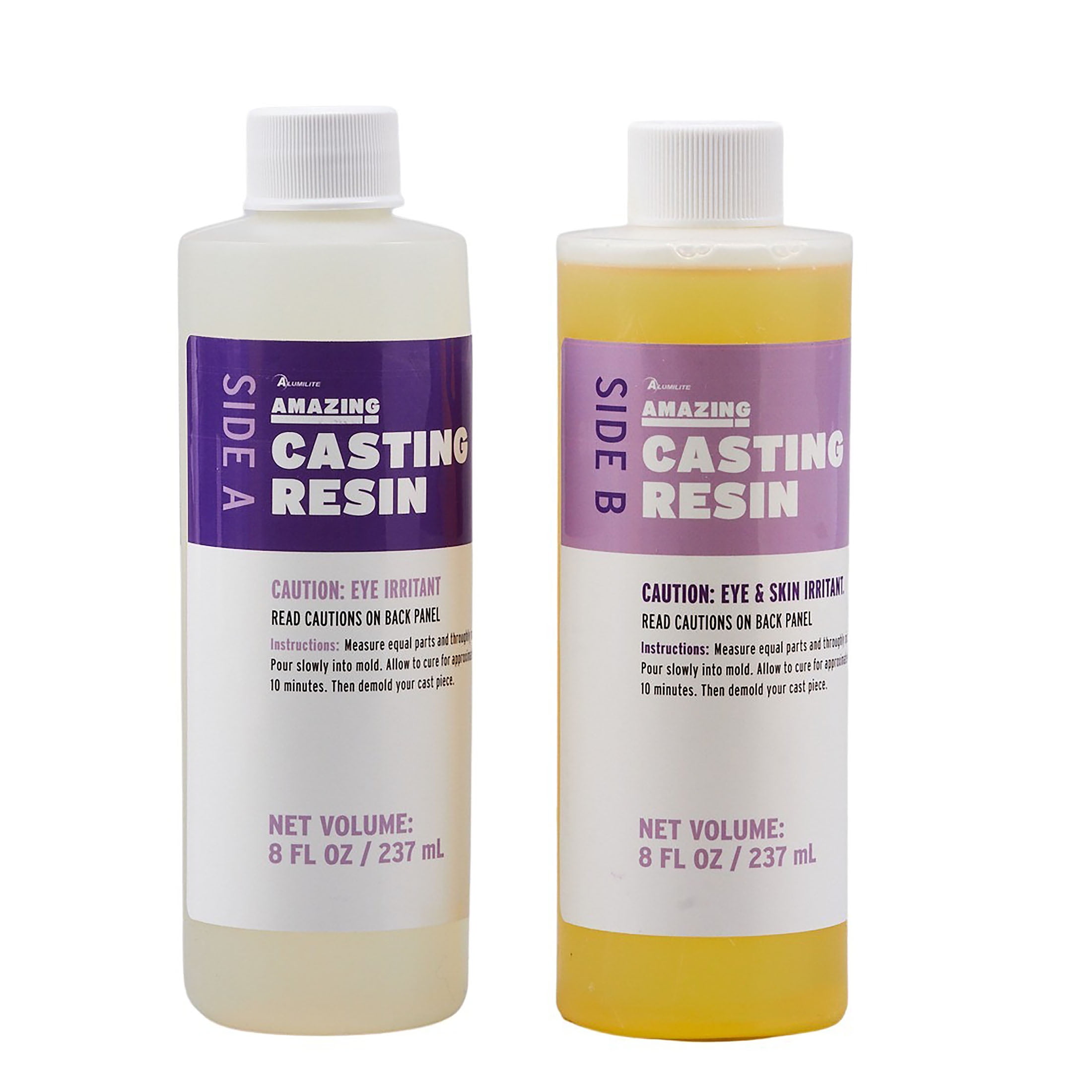 Alumilite White Amazing Casting Resin [1 Gal A + 1 Gal B (2 Gallons) Two-Part Liquid Urethane Kit] Best for Making Arts and Crafts, Jewelry, Decorativ