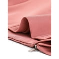 thumbnail image 5 of Abrigo corto Allegra K para mujer sin cuello con cremallera Rosa Prof Ado M, 5 of 5