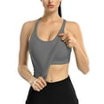 thumbnail image 4 of ANFERRY Ribbed Athletic Tank Tops for Women with Built in Bra Racerback Seamless Scoop Neck Workout Camis Top, 4 of 6