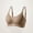 Khaki, variant on Womens Wireless Bras for Everyday Seamless Lounge Underwear for Home Push Up Solid Color Support Bras with Removable Pads, 34A, Black