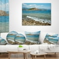 thumbnail image 3 of Designart Small Isle Turkey Panorama - Seashore Throw Pillow - 16x16, 3 of 4