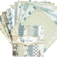 thumbnail image 1 of TIMIFIS Home Decor Stamped Paper Pattern 24 Sheets Vintage Scrapbooking Stamped Paper Flowers Roman DecorFall, 1 of 6