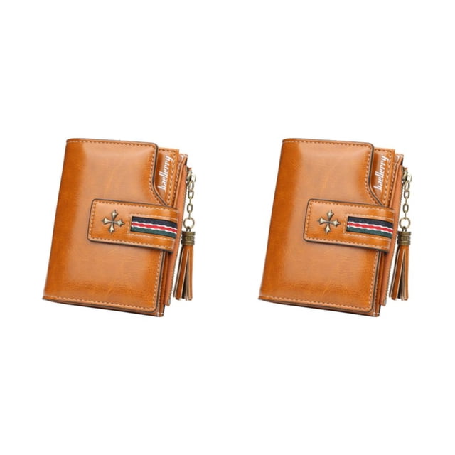 Minnieouse Cartera de cuero portátil para mujer, monedero de almacenamiento plegable, tarjetero de compras para fiesta de viaje, bolsa de Type5 NO5