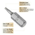 thumbnail image 4 of Uxcell 2pcs 1/4" Hex Shank T8 Head 1" Length Torx Screwdriver Bit, 4 of 6