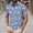 Navy#05, variant on Men's Shirts Summer Lapel Collar Button T Shirts Mens Casual Printed Turn Down Loose Lightweight Comfy Short Sleeve Shirt