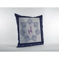 thumbnail image 3 of Horse Butterflies Indoor/Outdoor Fabric Pillow with Zip -Purple Indigo 18x18, 3 of 5