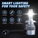 thumbnail image 2 of c6 faros led de coche 6000k h4 9003 h7 h8 h11 9005 hb3 9006 hb4 h13 luces antiniebla automáticas 9008 9007 6000k lámpara blanca, 2 of 3